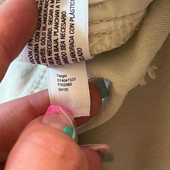 Universal Thread Goods Co. High Rise Skinny Jeans White Cotton Button-Fly 14 32B - Picture 8 of 8